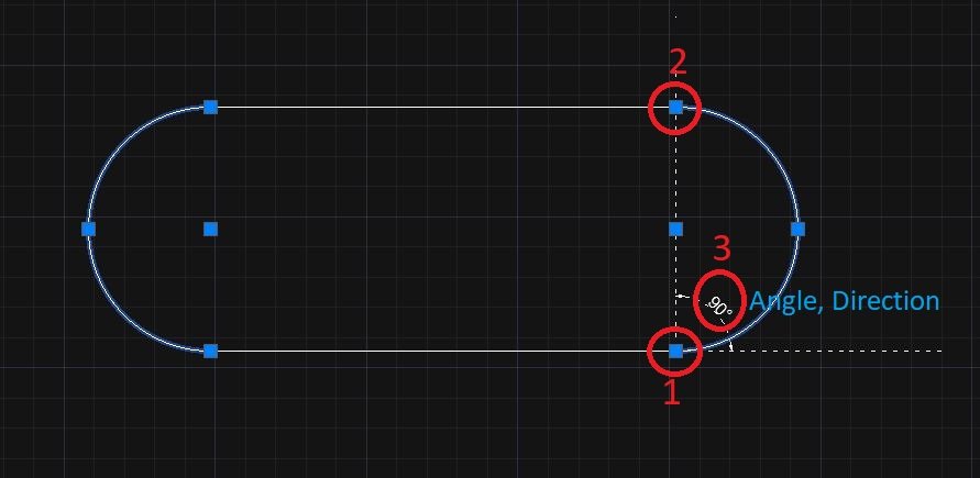 Start, End, Angle method arc method in autocad