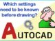 AutoCAD Workspace Settings