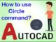 Circle Command in Autocad