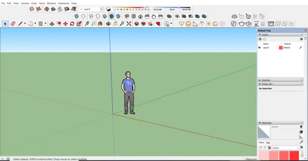 SketchUp interface