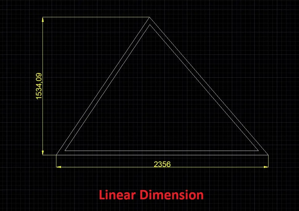 Linear dimension-AutoCAD