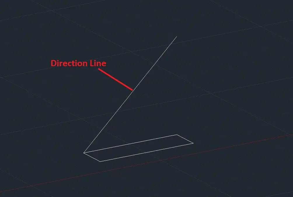 Direction Extrude in AutoCAD 3D