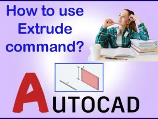 AutoCAD Extrude