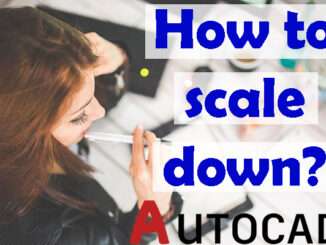 How to Scale down in AutoCAD