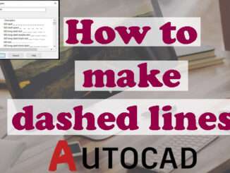 How to make dashed lines in AutoCAD