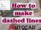 How to make dashed lines in AutoCAD