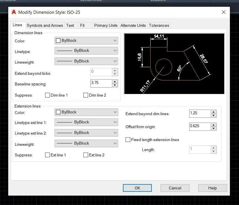 Настройка рабочей панели размеры графического редактора autocad