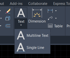 To underline text in AutoCAD