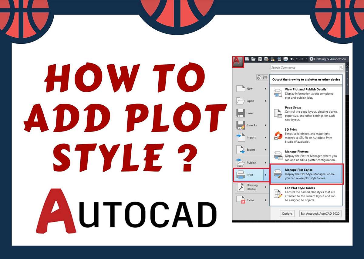 autocad plot style manager folder