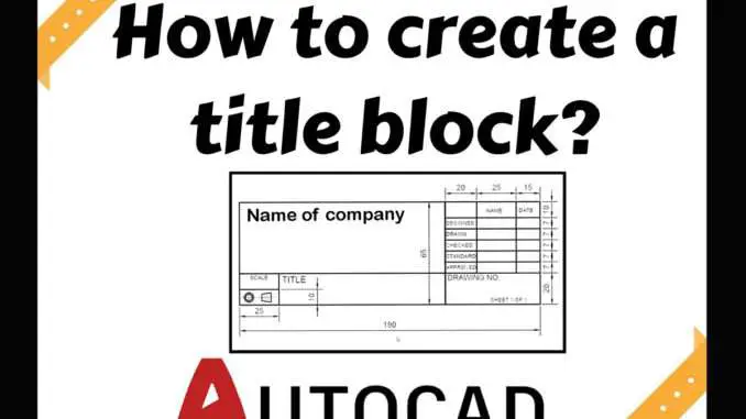 autocad title block