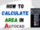 How to calculate area in AutoCAD