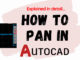 How to pan in AutoCAD