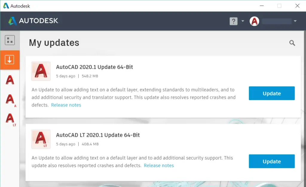 update autocad lt 2014 service pack 2