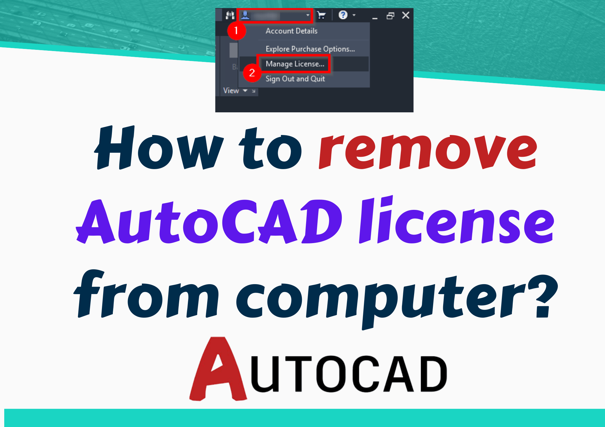 How to remove AutoCAD license from Computer? (99 Fix Mar'24)