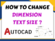 How to change dimension text size in AutoCAD