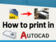 How to print in AutoCAD