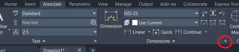 How to change the dimension text size in AutoCAD