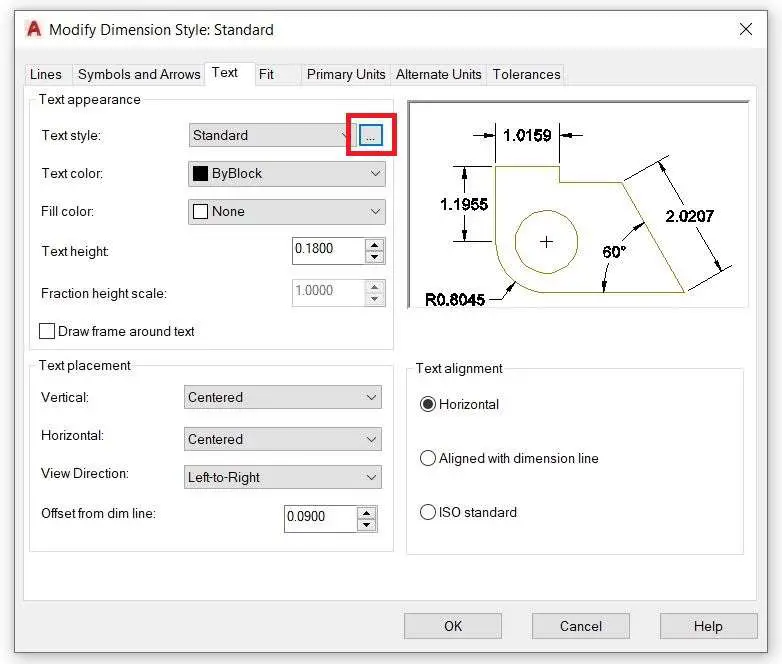 autocad change text size for layer