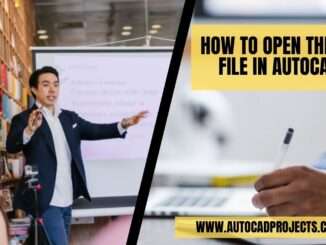 How to open the DGN file in AutoCAD