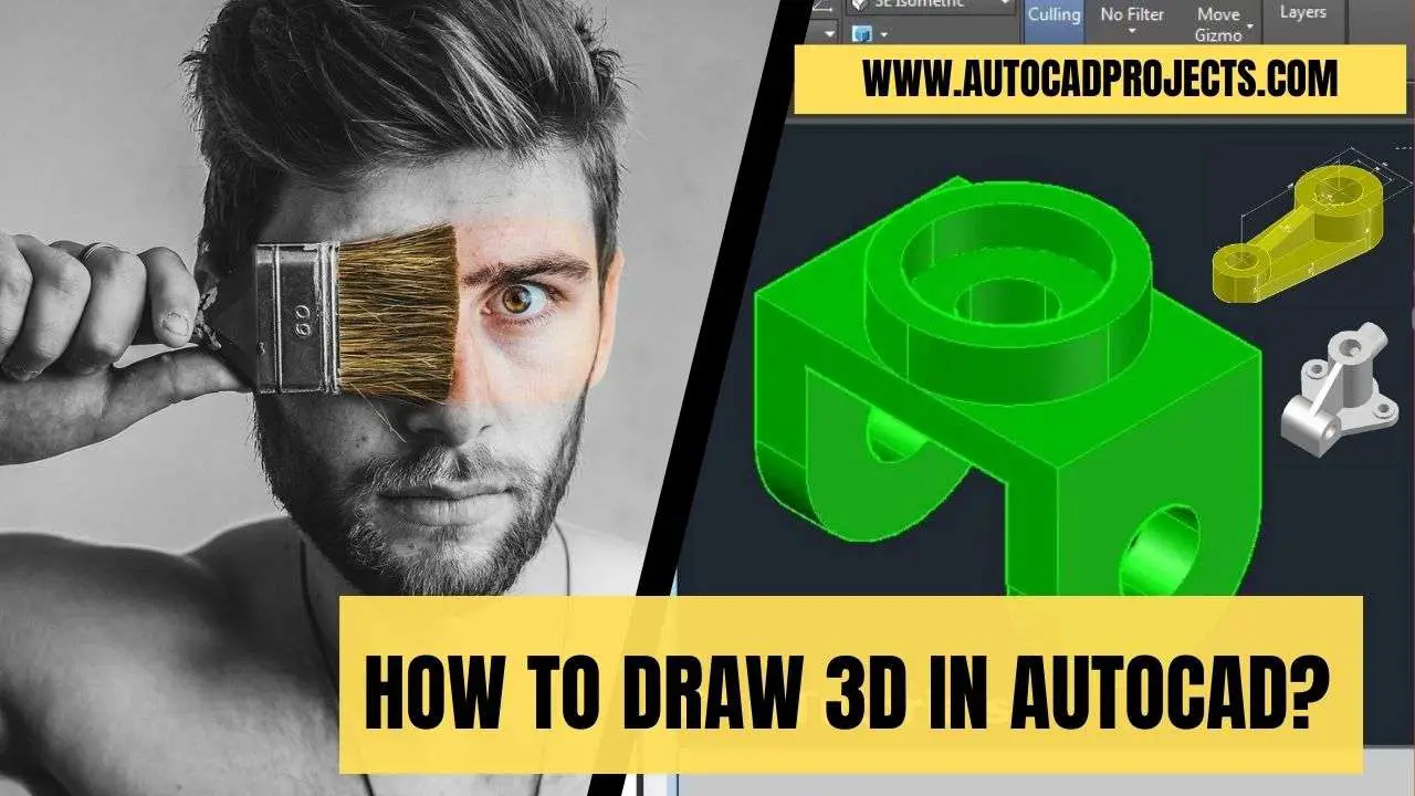How to draw 3D in AutoCAD 2024? (99 Methods) Apr'24
