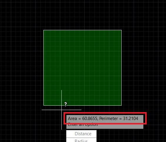 To calculate area in AutoCAD