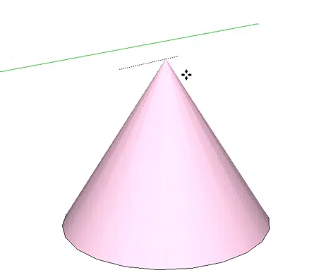 How do I make a cone shape in SketchUp