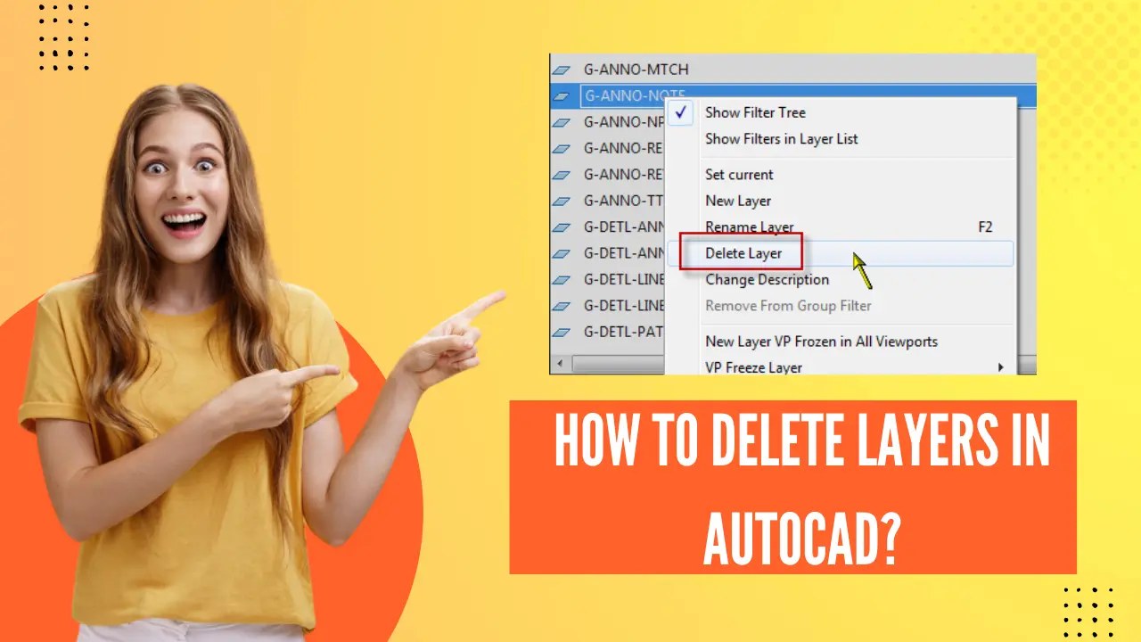 How to Delete layers in AutoCAD