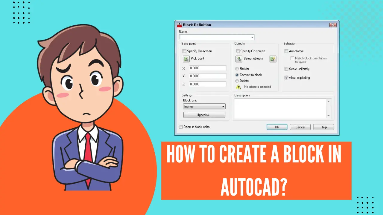 How to create a block in AutoCAD