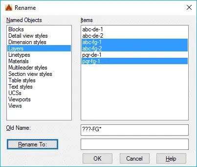 Layers rename a Block in AutoCAD