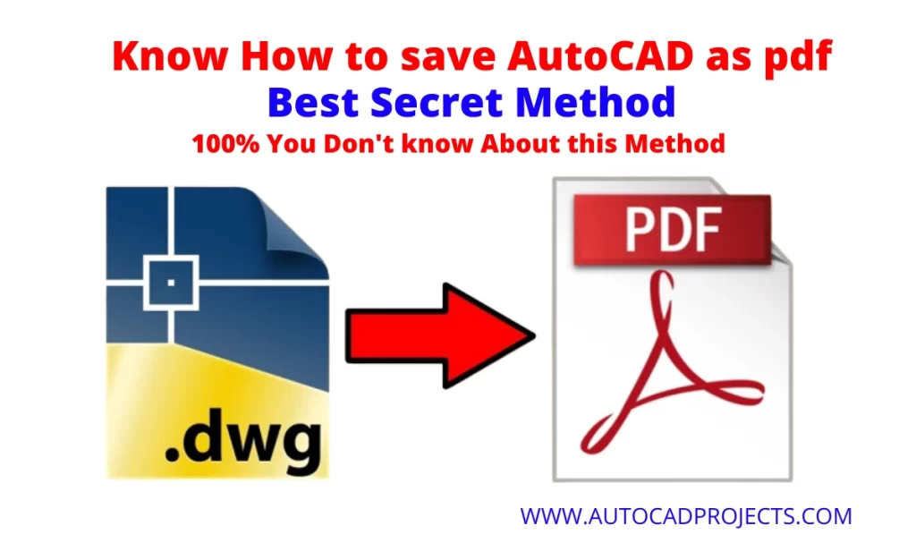 How to save AutoCAD as pdf