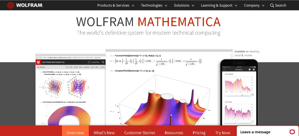 Mathematica (What is the best engineering design software)