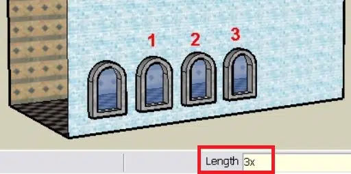 How to array in SketchUp