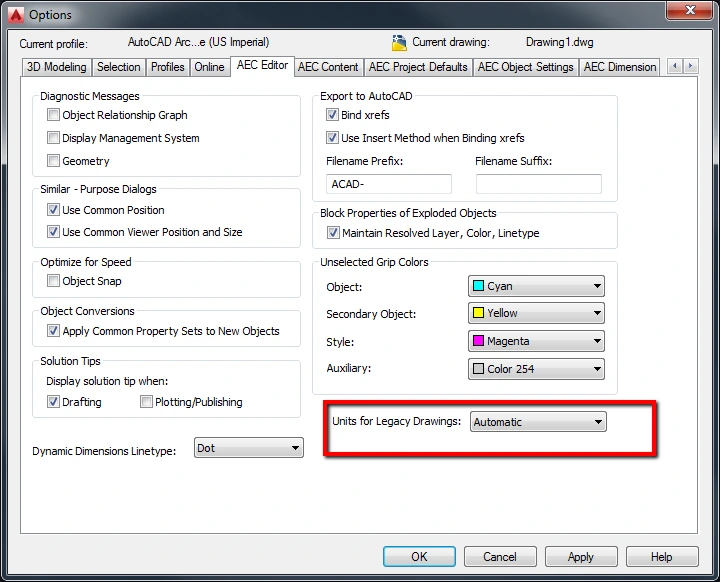change units to mm in AutoCAD