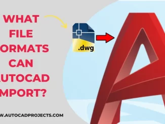 What file formats can AutoCAD import