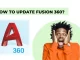 How to update fusion 360