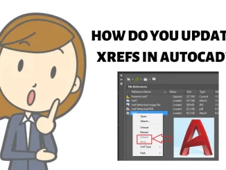 How do you update xrefs in AutoCAD