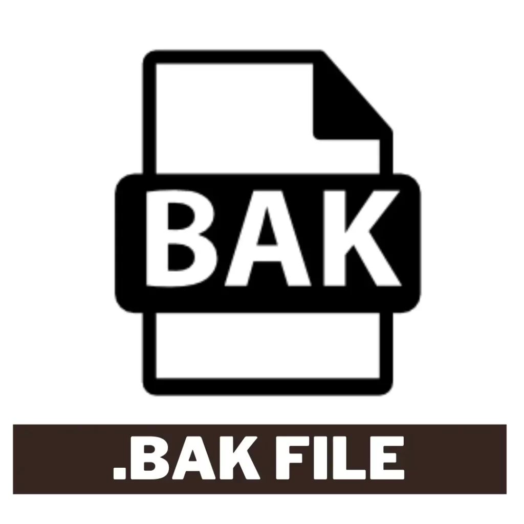 open bak file
