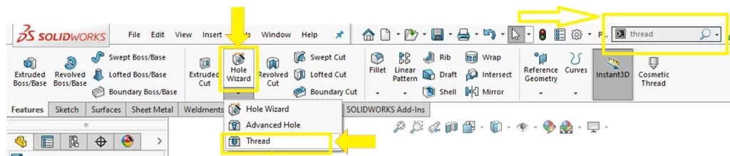 Threads in Solidworks