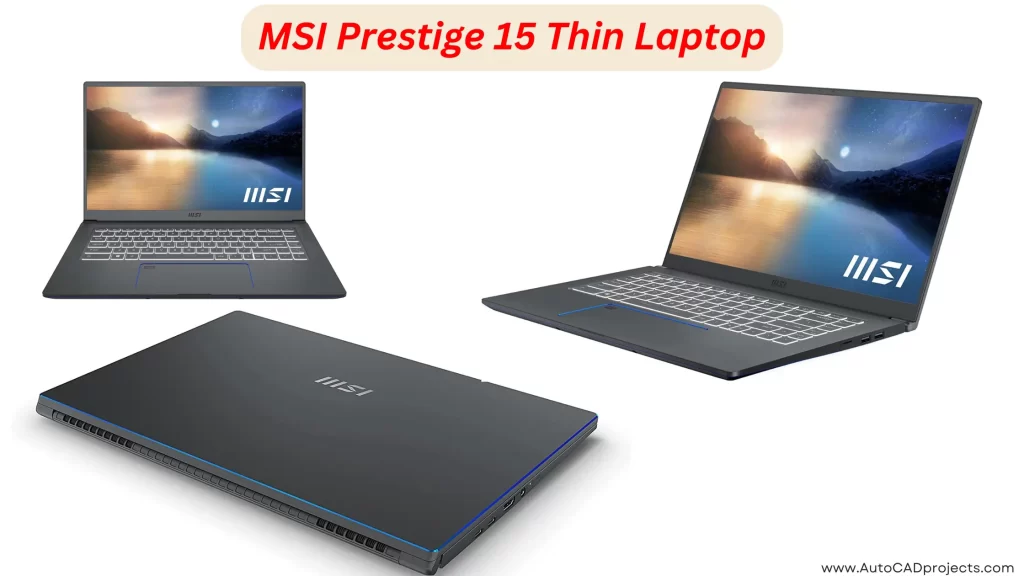MSI Prestige 15 thin laptop